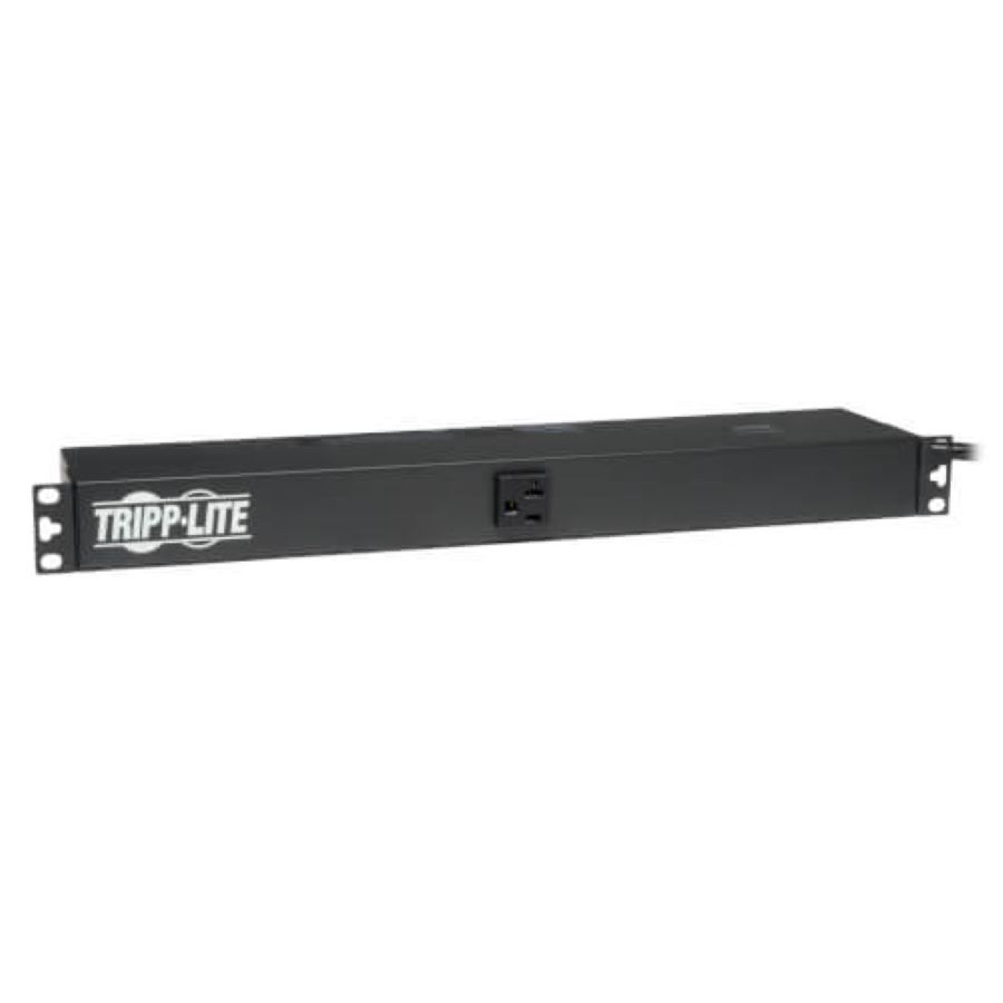 Pdu P/Rack Tripp-Lite Pdu1220 Monofasico Basico 120V,20A, Instalacion Horizontal En 1U De Rack,13 Tomacorrientes Nema 5- 15/20R12, Nema 5-20P Con Cable De 4.57 M.