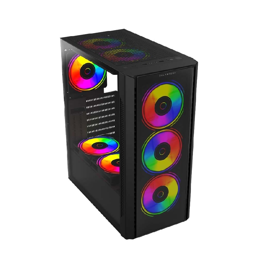 Gabinete Gamer Balam Rush Dragonfly Crystalgm745 / Media Torre / Atx, Micro Atx, Mini Itx / Ventilador Rgb / Panel Cristal Templado, Metal / Negro / Br-935968 — BALAM RUSH · SKU CS-860