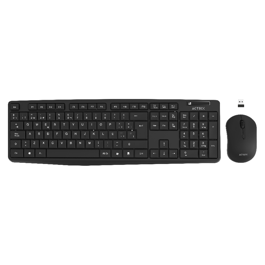 Kit Acteck Creator Mk440 / Teclado Y Mouse / Inalambrico / Receptor Usb / 105 Teclas / Optico / 1000 Dpi / Negro / Ac-931755 — ACTECK · SKU KB-834