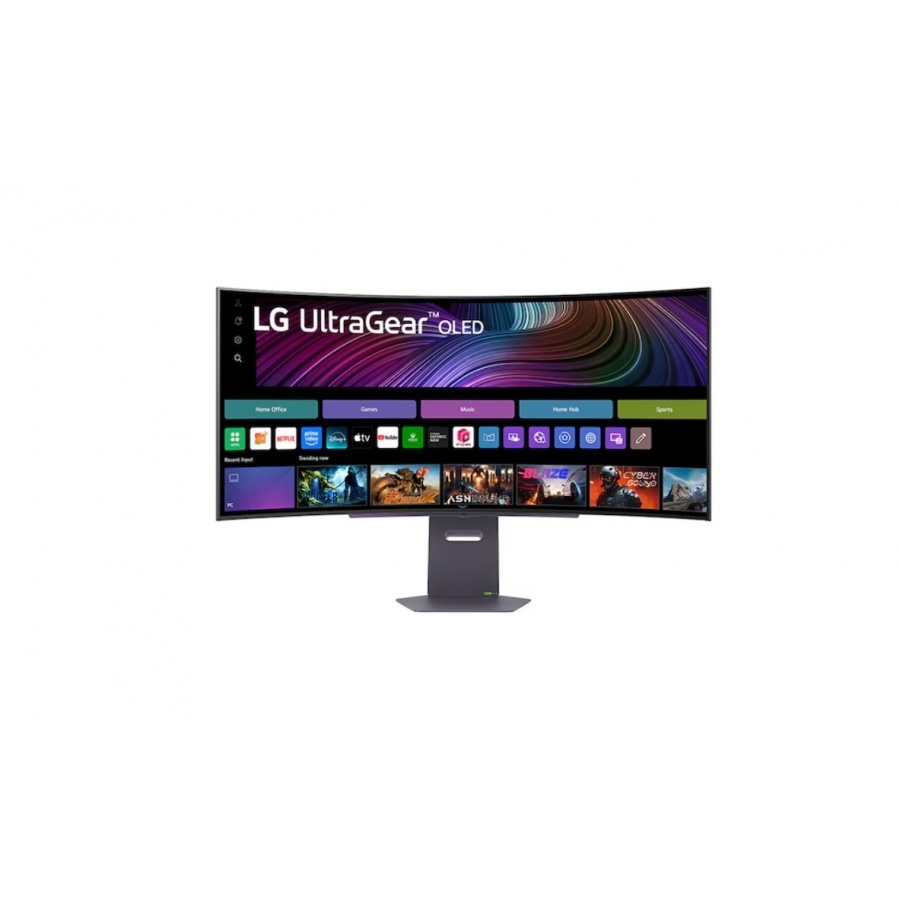 Monitor Pc Lg 45Gx90Sa-B Gaming Curvo Ultragear Oled 45Pulg,240Hz,3440X1440,21:9,800R,Tr 0.03Ms(Gtg),275Cd/M2,1500000:1,Dci-P3 98.5%,Hdr400,Hdmi,Usb-C,Dp,Amd Freesync,Nvidia G-Sync,Webos,Altavoz 7Wx2 — LG · SKU MNL-3077