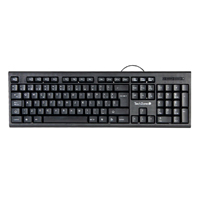 Teclado - Techzone - Tz16Tec01-Ala - Qwerty - Alambrico Usb A - 1.30Mtrs - Teclas 104 - Negro — TECH ZONE ACCESORIOS · SKU KB-633