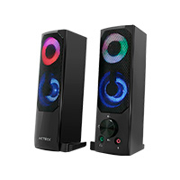 Bocinas Acteck Elant Brick As450 / Alambrica / 6 W Rms / Usb - 3.5Mm / Iluminacion Led / Sonido Estereo / Negro / Ac-935258 — ACTECK · SKU SPK-2327