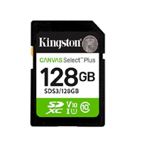 Memoria Flash Sd Kingston Sdxc Canvas Select 128Gb 150Mb/S C10 Uhs-I U1 V10 (Sds3/128Gb) · RimeTec México