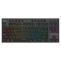 Teclado Gamer Dominate Expert Gk959 / Inalambrico Dual / Mecanico / Ilumnacion Rgb / Recargable / 87 Teclas / Win - Mac - Android - Consolas De Juego / Español / Dongle-Bt 5.0 / Negro / Br-940405 — BALAM RUSH · SKU KB-1098