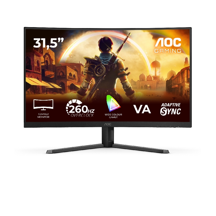 Monitor Aoc Gamer Curvo 32 / C32G42Ze / Panel Va / 240 Hz / T.r. 4 Ms Gtg / 0.3 Ms Mprt / Adaptive Sync / Hdmi / Vga / Dp / Aspecto 16:9 / Resolucion 1920 X 1080 / Brillo 300 Cd/M2 / Vesa · RimeTec México