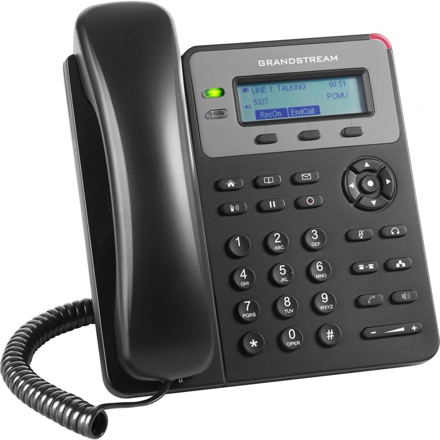 Telefono Ip Grandstream Gxp1615 / 1 Cuenta Sip 1 Linea 2 Puertos 10/100 Pantalla Lcd Retroiluminada Soporta Ehs Incluye Fuente Poder Incluida Y Soporta Poe
