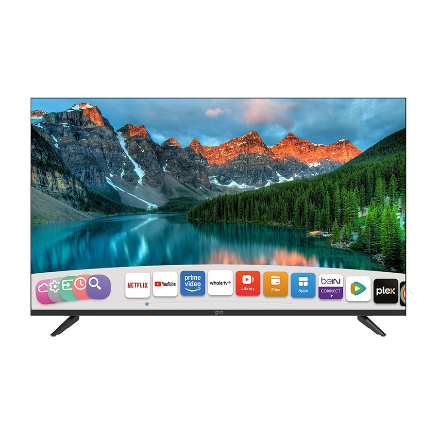 Television Smart Ghia Whale Tv 43 Pulg Fhd Wifi, Rj45,3 Hdmi,2 Usb, Rca, Aux 3.5Mm, Optico, Dolby Audio — GHIA · SKU TV-1106