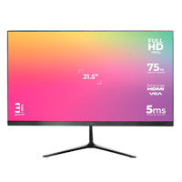 Monitor Acteck Captive Vivid Sp215 / 21.5 Pulgadas / Plano / Full Hd / 75 Hz / 5 Ms / Vga Hdmi Dc / Panel Va / Fino Bizel / 3 Años De Garantia / Negro / Ac-933858 — ACTECK · SKU MNL-2127