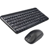 Kit Teclado Y Mouse Quaroni Inalambrico 2.4Ghz Color Negro — QUARONI · SKU KB-733