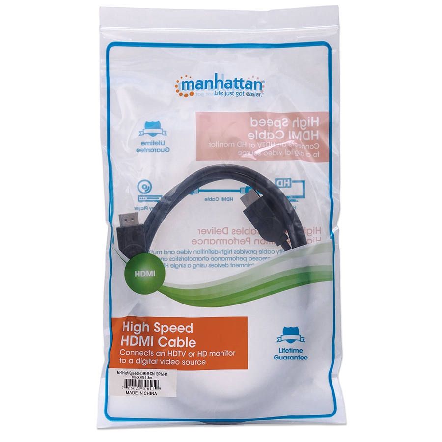 Cable Hdmi,Manhattan,306119, 1.3 M-M 1.8M Bolsa — MANHATTAN · SKU CB-166
