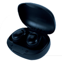 Audifonos Inalambricos Techzone Tzws03 Con Estuche De Carga Negro