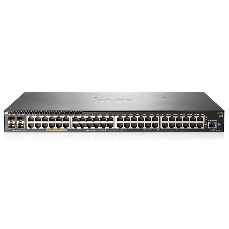 Switch Hpe Aruba Jl262A 2930F 48G Rj45 Poe 370W Y 4 Sfp 1G Administrable L3 — HEWLETT PACKARD ENTERPRISE · SKU NIC-2305