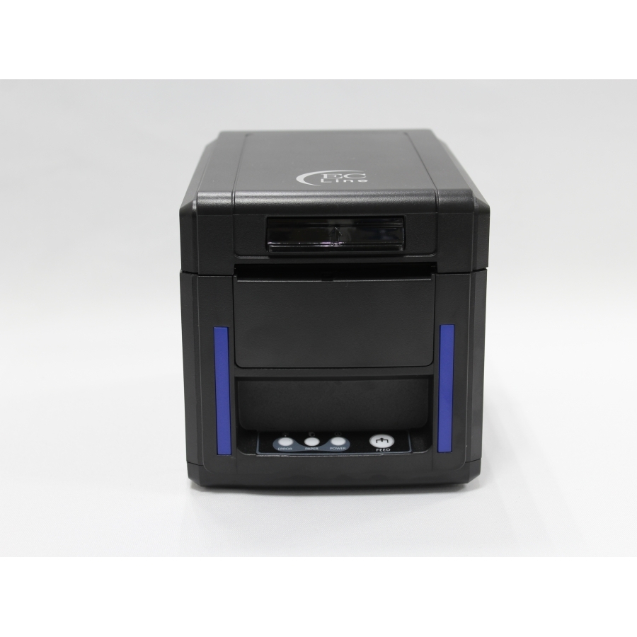 Miniprinter Ec Line Ec-Pm-80340, Negro, Termica, 80 Mm, Usb, Serial, Ethernet (Red), Rj11, Corte Automatico, 300 Mm/Seg, Alerta De Sonido Y Luz, Para Cocina — EC LINE · SKU PR-1711