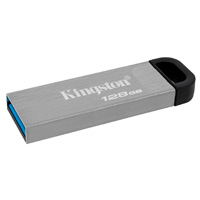 Memoria Flash Usb Kingston Data Traveler Kyson 128Gb Gen 1 3.2 Tipo A Metal (Dtkn/128Gb) · SKU RAM-3539