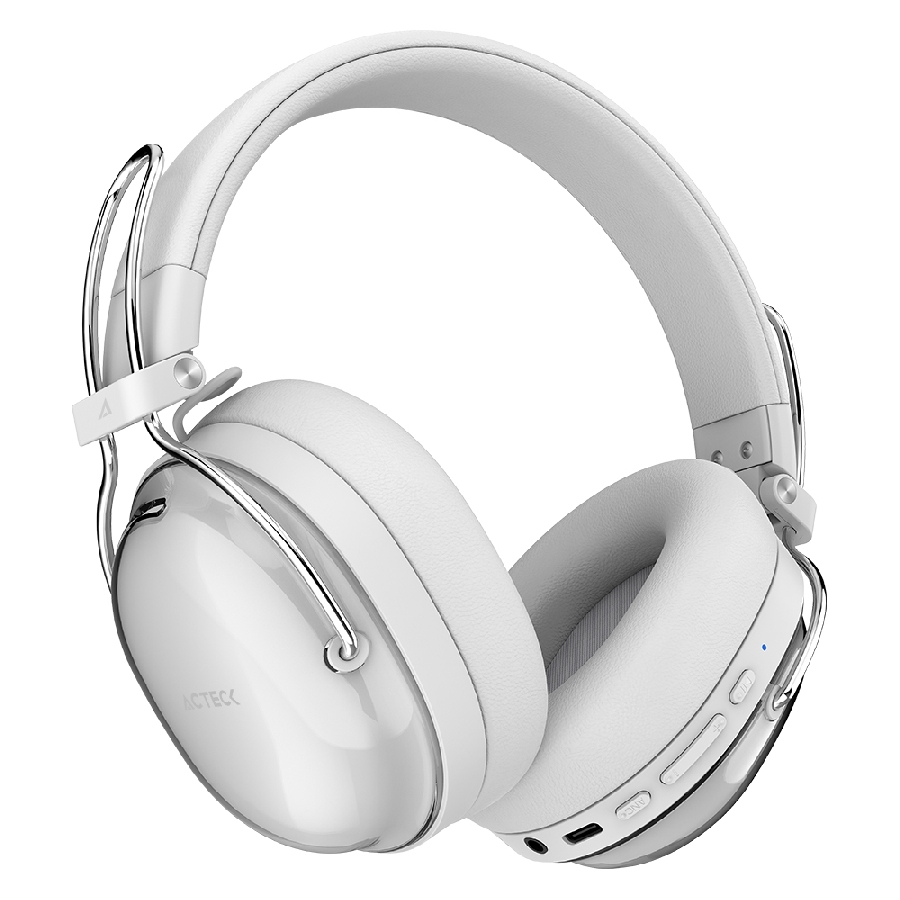 Audifonos Acteck Luxe Pure Hp730 / Diadema / Inalambricos Bt 5.4 / Bateria 75 Hrs / 20 Hz A 20 Khz / Cancelacion Activa De Ruido / Microfono Omnidireccional / Memory Foam / Blanco / Ac-940887 — ACTECK · SKU SPK-2656