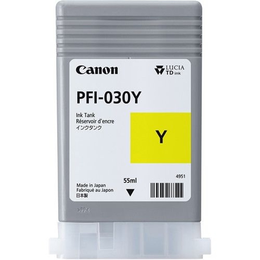 Tanque De Tinta Canon Pfi-030Y Amarillo, Capacidad 55 Ml, Compatible Ta-20,Ta-30 — CANON · SKU CN-4433