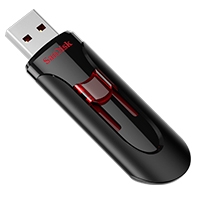 Memoria Sandisk 64Gb Usb 3.0 Cruzer Glide Z600 Negro C/Rojo Sdcz600-064G-G35 · RimeTec México
