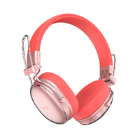 Audifonos Acteck Luxe Chic Hp710 / Diadema / Inalambricos / Bt 5.4 / Microfono Omnidireccional / 20 Hz A 20 Khz / Bateria 30 Hrs / Cancelacion De Ruido Hibrido / Salmon / Ac-940894