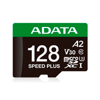 Memoria Adata Microsdxc Speed Plus 128Gb Cl10 Con Adaptador Ud128Gui3V30A2Sp-Ra1 — ADATA · SKU RAM-4530