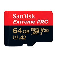 Memoria Sandisk Micro Sdxc 64Gb Extreme Pro 200Mb/S 4K Clase 10 A2 V30 C/Adaptador Sdsqxcu-064G-Gn6Ma — SANDISK · SKU RAM-3869