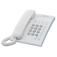 Telefono Panasonic Kx-Ts550Mew Alambrico Basico Unilinea Con Marcador Rapido De 10 Numeros Control De Volumen De 4 Niveles Blanco · RimeTec México