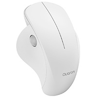 Mouse Inalambrico Ergonmico Scroll Lateral Quaroni 3 Scroll/Receptor 2.4 Ghz/1200 Dpi/Ptico/Bajo Consumo/Blanco — QUARONI · SKU MS-1574