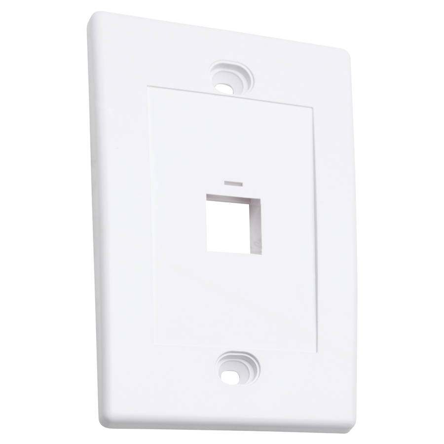 Tapa Faceplate,Intellinet,163286, 1 Perforacion Blanco — INTELLINET · SKU AC-1702