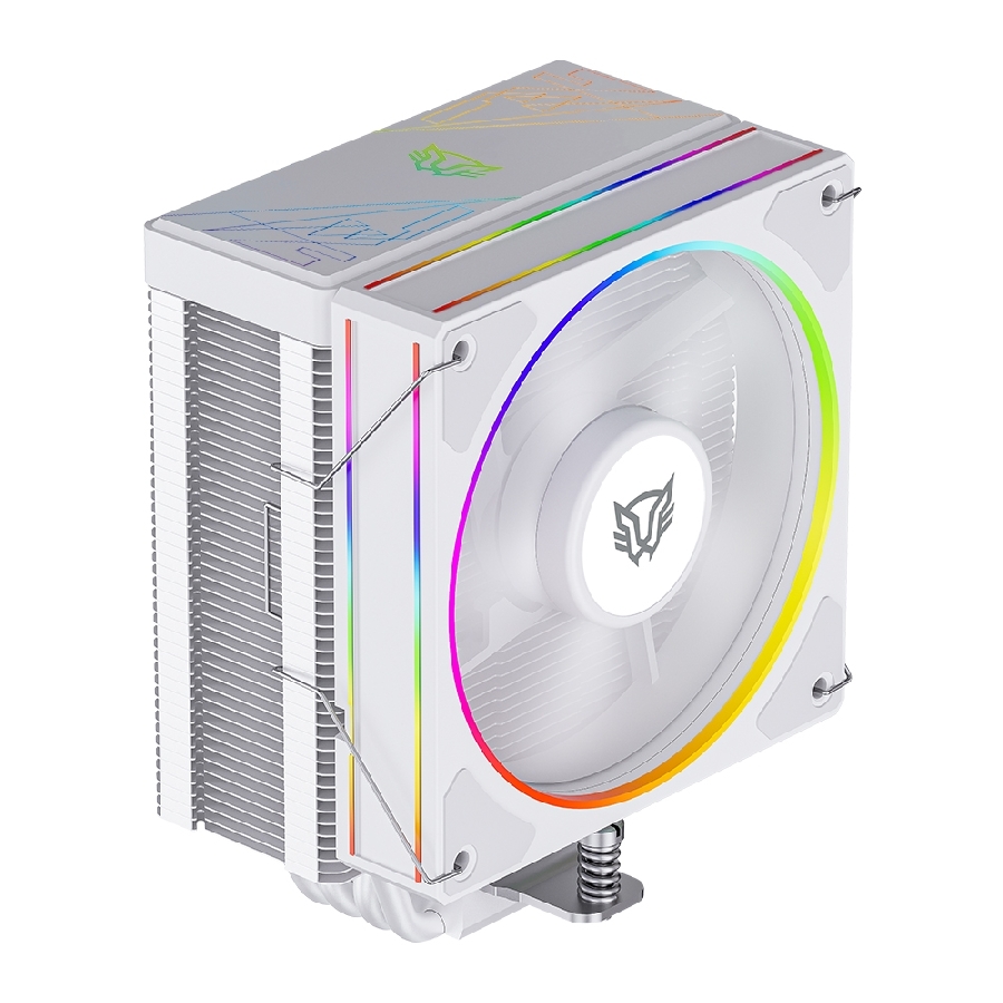Enfriamiento De Aire Gamer Balam Rush Heliux Pro Hex50 / Disipador / Tdp 220 W / Compatibilidad Universal Amd - Intel / Argb Personalizable / 4 Pipas / Ventilador 120 Mm / Blanco / Br-942058