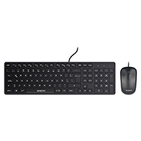 Kit Teclado Y Mouse Optico Quaroni Alambrico Color Negro — QUARONI · SKU KB-867