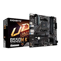 Mb Gigabyte Amd B550M K S-Am4 5A Gen/4X Ddr4 3200/Dp/Hdmi/M.2/4X Usb 3.2/Micro Atx/Gama Media/Gamer