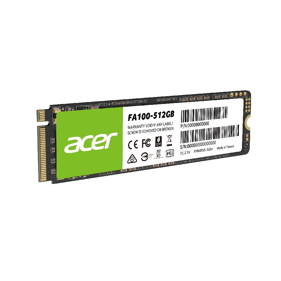 Unidad De Estado Solido Ssd Interno Acer Fa100 512Gb M.2 2280 Nvme Pcie Gen 3X4 Lect.3300 Escrit.2700 Mbs 3D Tlc Nand Pc Laptop Minipc (Bl.9Bwwa.119) — BIWIN ACER · SKU HD-2929