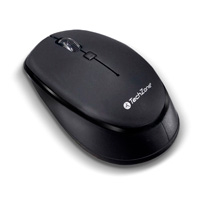 Mouse - Techzone - Tz19Mou01-Ina - Optico - Inalambrico - Bateria Aa - 1600 Dpis Ergonomico Negro — TECH ZONE ACCESORIOS · SKU MS-1406