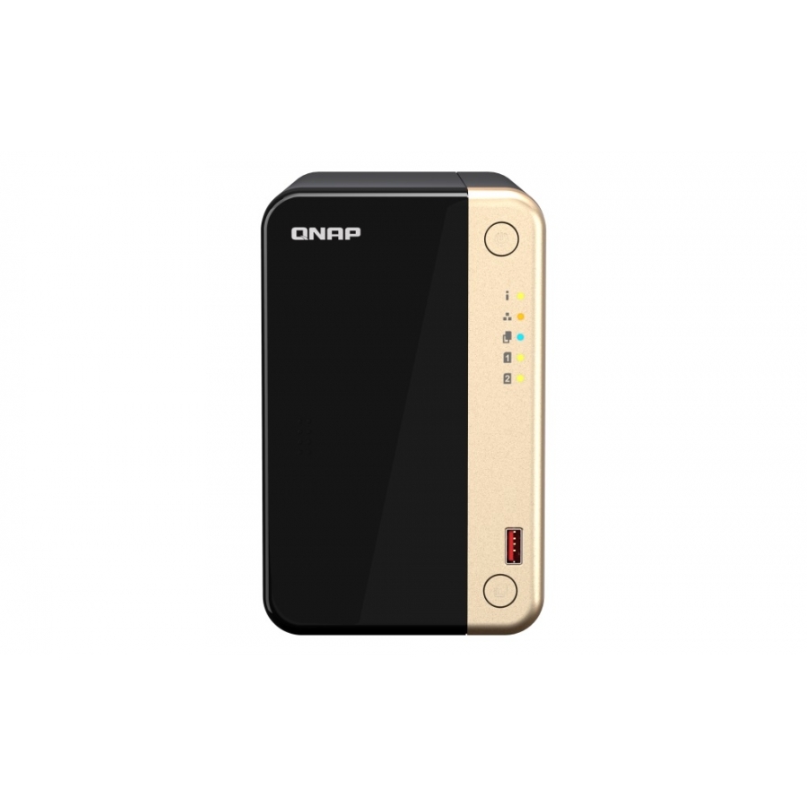 Nas Qnap Ts-264-8G /2 Bahias Nucleo Cuadruple Hasta 2.9 Ghz, 8 Gb En Ram, /2 Lan 2,5 Gbe/Usb 3.2 X2/Sata/Hot-Swap/ Sin Discos/ Hdmi 2.0/ Hasta 40 Tb/ Celeron N5095 — QNAP · SKU SAM-824