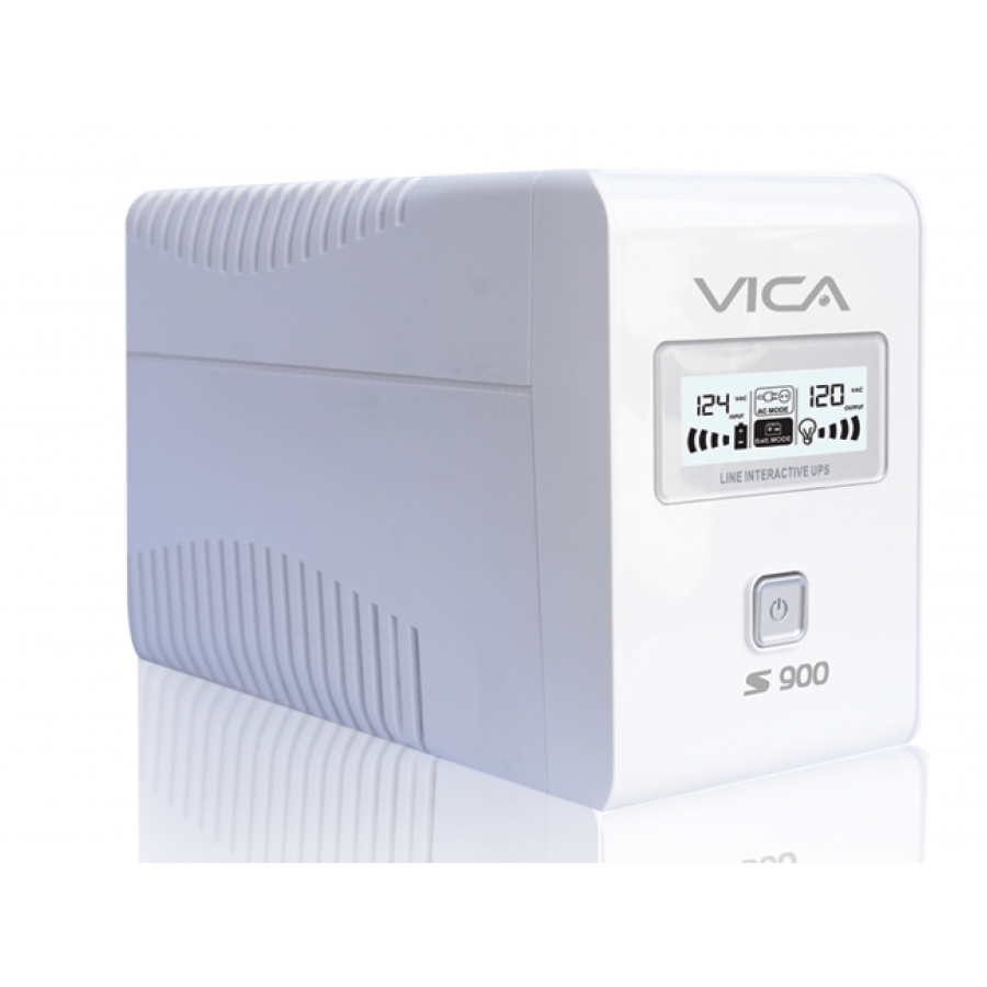 No Break Ups Vica S900 900Va/550W 8 Tomas Nema 5-15R (4/4) ,Rj11, Pantalla Lcd 3 Años De Garantia — VICA · SKU FR-757