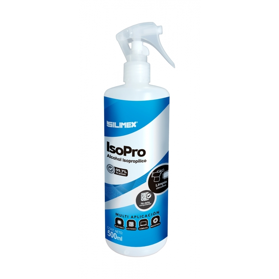 Alcohol Isoproplico | Silimex | Alcohol 500Ml | Limpiador De Circuitos | No Daña Componentes | 99.7% De Pureza — SILIMEX · SKU CN-5141