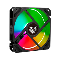 Ventilador De Aire Balam Rush Eolox Blaze Ex70 / Flujo De Aire 30.71 Cfm / Silencioso 221 Db / Velocidad 1200 Rpm / Pines 3 Macho Y Hembra / Aura Rgb / Negro / Br-938044 — BALAM RUSH · SKU CF-425