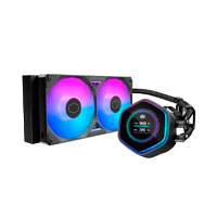 Disipador De Enfriamiento Liquido Cooler Master Masterliquid Atmos Ii Lcd 240 / Argb / Negro / Gamer — COOLER MASTER · SKU CF-600