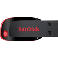 Memoria Sandisk 16Gb Usb 2.0 Cruzer Blade Z50 Negro C/Rojo Sdcz50-016G-B35 — SANDISK · SKU RAM-1892