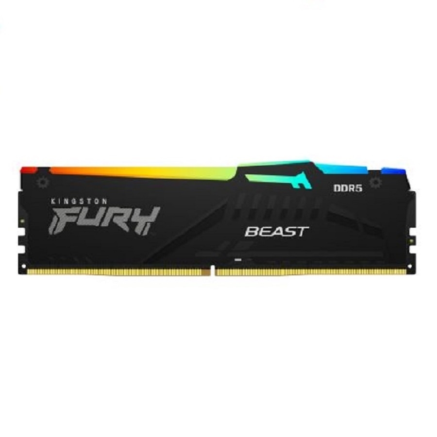 Memoria Ram Kingston Dimm Ddr5 8Gb 6000Mt/S Fury Beast Black Expo Rgb Cl36 288Pin 1.35V C/Disipador De Calor P/Pc/Gamer/Alto Rendimiento Kf560C36Bbea-8 · SKU RAM-4591
