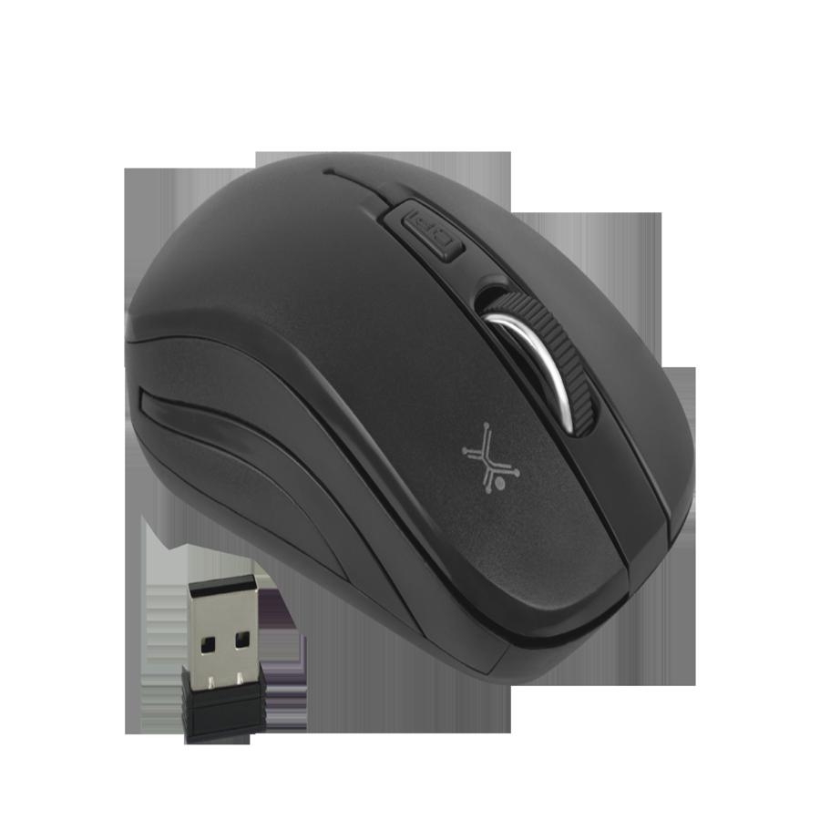 Mouse Inalambrico Optico 800 A 1600 Dpi Simetrico Dongle Usb Perfect Choice Essential - Negro — PERFECT CHOICE · SKU MS-1099