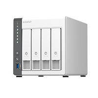 Nas Qnap Ts-433-4G /4 Bahias Nucleo Cuadruple 2.0 Ghz 4Gb Ddr3/1 Lan 2,5 Gbe/ 1 Lan Gbe/Usb 3.2 X1/Sata/Hot-Swap/ Sin Discos/ Arm Cortex A55