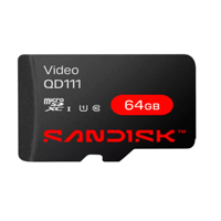Memoria Sandisk Video Sc Qd111 Micro Sdhc 64Gb Videovigilancia 24/7 Clase 10 U1 Lect 100Mb/S Esc 20Mb/S Sdsdqas4-064G-Bp — SANDISK · SKU RAM-4680
