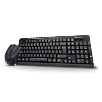 Kit Teclado Y Mouse - Techzone - Tz16Comb01-Ina - Qwerty - Inalambrico Usb A - Baterias Aa / 2 Aaa - Teclas 105 - 2.4Ghz - 1600 Dpis - 3 Botones + Scroll - Negro