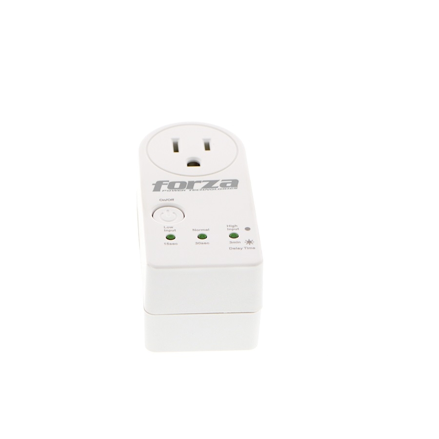 Protector De Voltaje Forza Fvp-1201B Blanco, 900J/1800W, 1 Sld, Giro De 350 Grados, Temporizador-120V — FORZA · SKU AC-12450