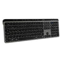 Teclado Acteck Inspire Krea Ti755 / Inalambrico Dual / Multidispositivo 2.4 Ghz 2 Bt / Español / Win - Mac / 118 Teclas / Bateria Recargable / Anti Ghosting / Negro - Gris / Ac-940085 — ACTECK · SKU KB-1092