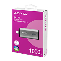 Unidad De Estado Solido Externo 1Tb Adata Sc750 Portatil Usb Tipo C Negro Windows Mac Linux Android Ps4/5 Xbox Series X S (Sc750-1000G-Ccbk)