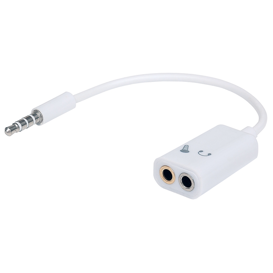 Adaptador Audio,Manhattan,354561, 3.5Mm 1 M A 2 H, Divide Audio Para Audifono Y Microfono · RimeTec México
