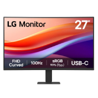 Monitor Pc Lg 27U421A-B Curvo Fhd 27 Pulg,Usb-C,Panel Va,100Hz,Tr 5Ms(Gtg),Resol 1920X1080,Asp 16:9,Brillo 250Cd/M2,Contr 3000:1,1500R,Hdr10,Srgb 99%,Hdmi,Dynamic Action Sync,Vesa 100X100 Mm. — LG · SKU MNL-2997