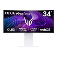 Monitor Lg 34Gx90Sa-W Gaming Curvo Oled Ultragear 34 Pulg,3440X1440,240Hz,21:09,Tr 0.03Ms (Gtg),Brillo 275Cd/M2,Contr 1500000:1,Gc Dci-P3 98,5%,800R,Hdmi,Displayport,Usb-C,Hdr10,Altavoz 7Wx2. — LG · SKU MNL-3075