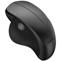 Mouse Inalambrico Ergonmico Scroll Lateral Quaroni 3 Scroll/Receptor 2.4 Ghz/1200 Dpi/Ptico/Bajo Consumo/Negro — QUARONI · SKU MS-1572